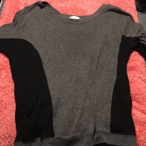 black sided sweater